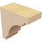 Ekena Millwork 2"W x 4"D x 4"H Classic Pescadero Rough Cedar Woodgrain TimberThane Corbel, Primed Tan CORUR02X04X04PECRCPR - alternate 5